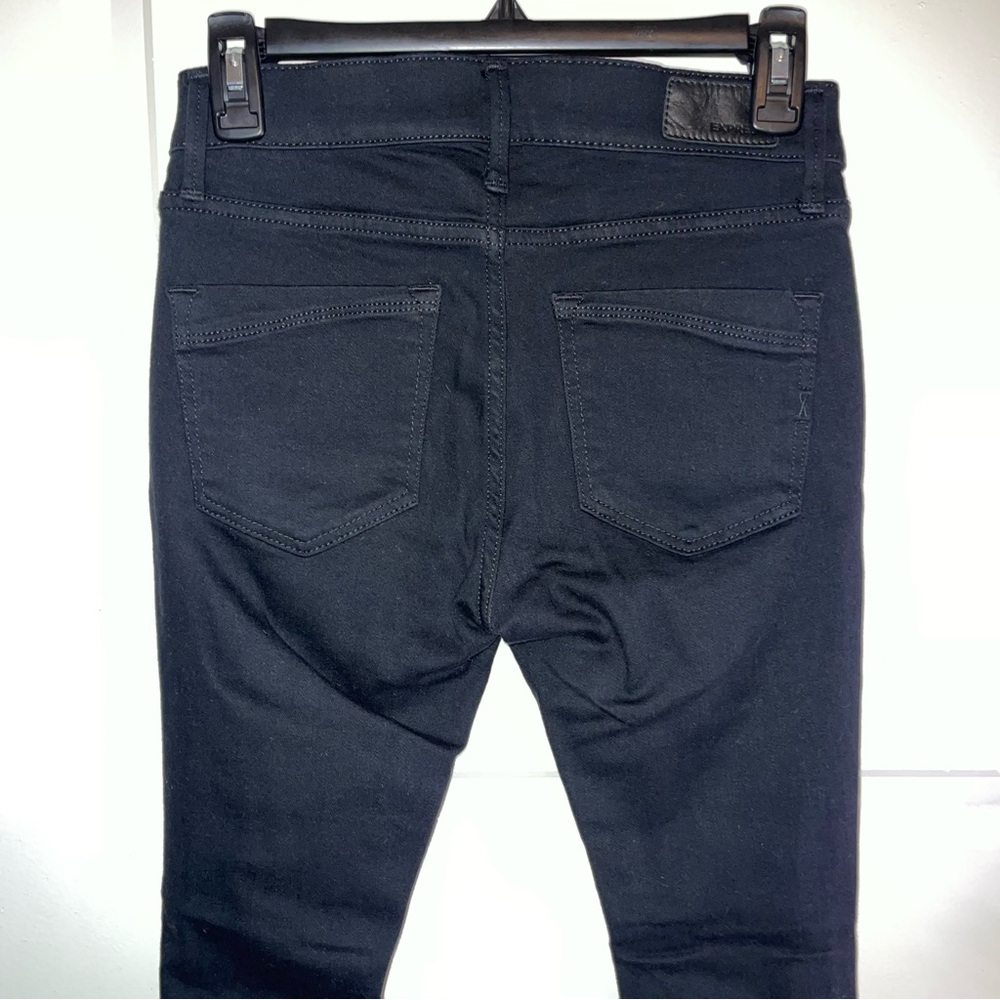 Express Black Ripped Mid Rise Legging - Picture 5 of 7